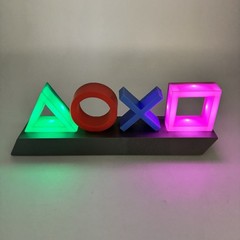 Paladone PlayStation Controller Icons LED Light Gaming Desk Lamp Battery USB PS