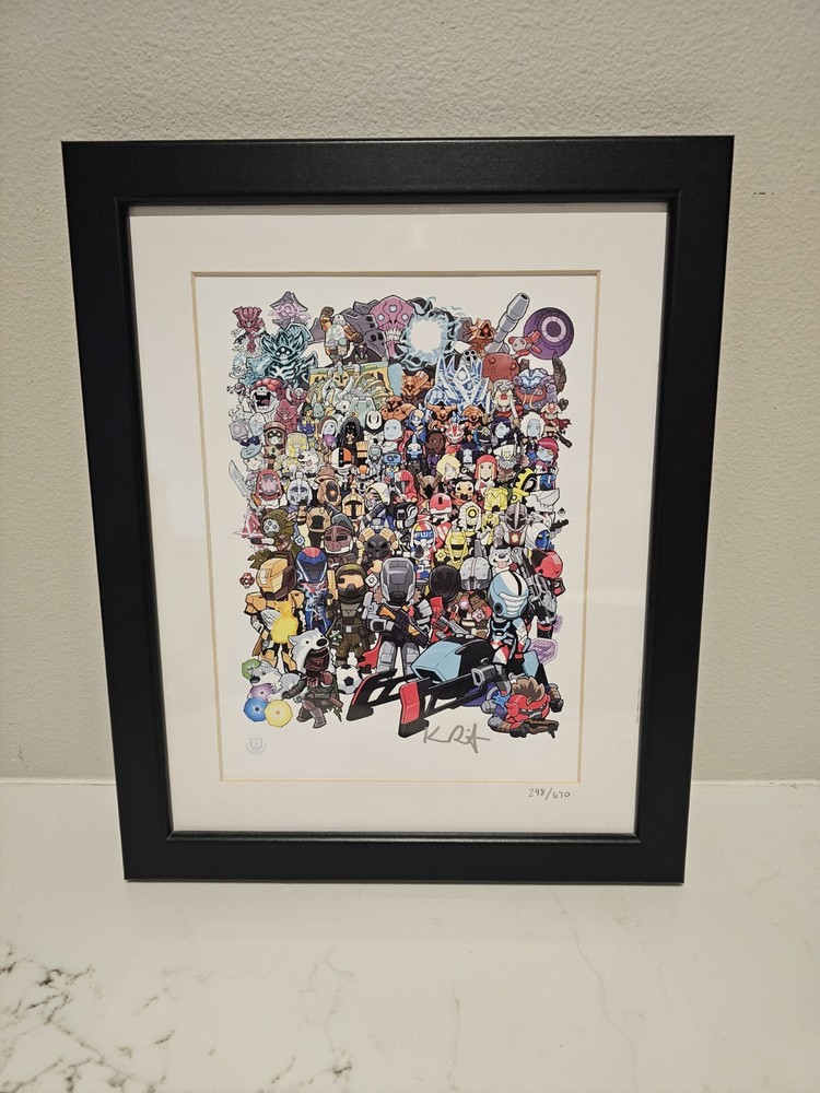 DESTINY 2 25th Anv Artwork SIGNED By Kevin Raganit 248/670, Bungie Employee Only