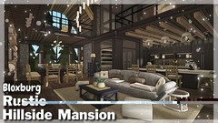 RUSTIC HILLSIDE MANSION BLOXBURG.CHECK DESCRIP.FAST BUILDER FOR AFFORDABLE PRICE