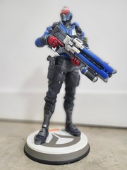 Blizzard Overwatch Soldier 76 Collectible Statue, Unique Color Paint