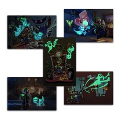 My Nintendo official Luigi’s Mansion 3 Phosphorescent postcard Limited　5 sheet