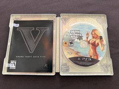 GTA V Steelbook, Cash Bag, Los Santos Map, Blueprint Map, Game Disc (PS3)