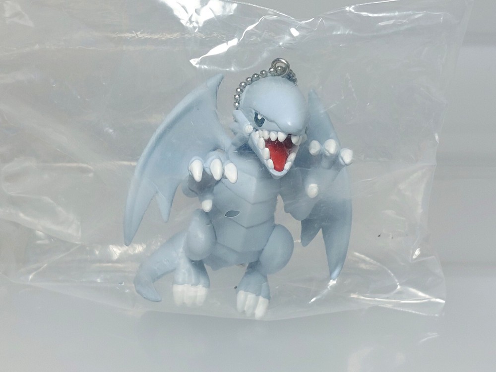 Yu-Gi-Oh! Monster Puchi Mascot Blue-Eyes White Dragon Figure Keychain New 2in