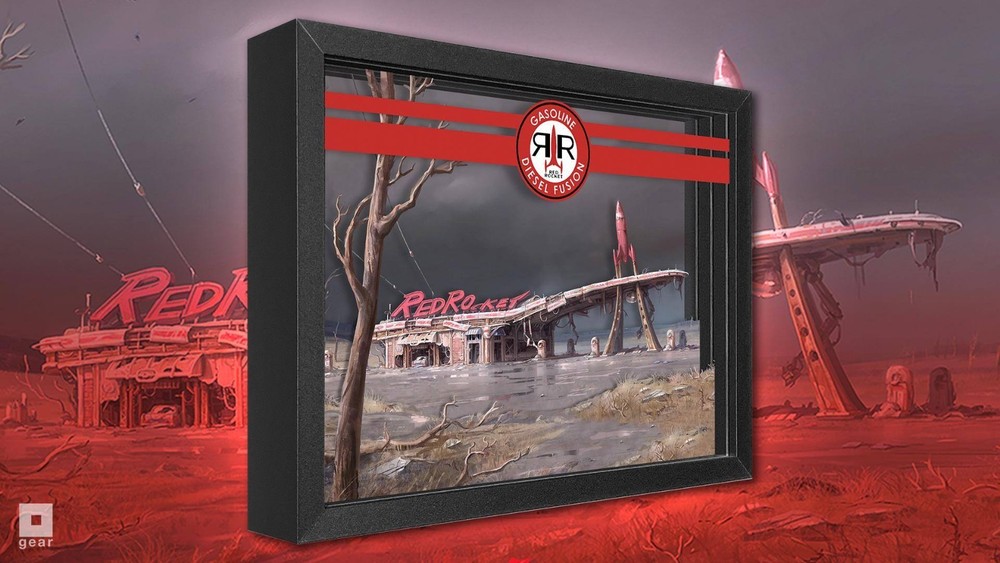 ~Limited Edition~ Fallout Red Rocket Shadow Box- NEW – Only 200 Worldwide + COA