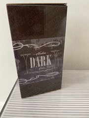 Fallout Nuka Cola Dark Glass Bottle + 10 Bottle Caps Tin Rocket Statue Figure