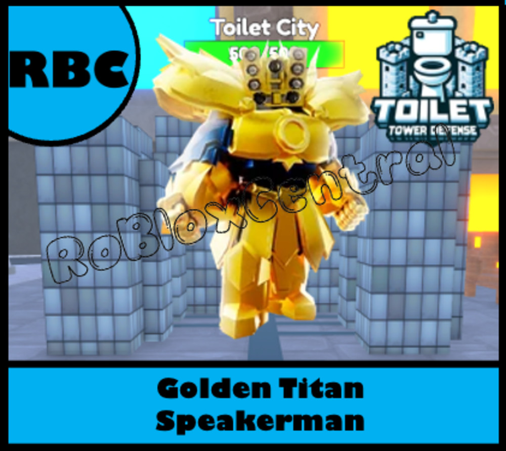 GOLDEN TITAN SPEAKERMAN – CHEAP TOILET TOWER DEFENSE – TTD UNIT