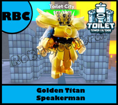 GOLDEN TITAN SPEAKERMAN – CHEAP TOILET TOWER DEFENSE – TTD UNIT