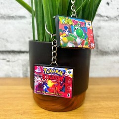 Mini N64 Game Case Keychains, Nintendo Miniature Case Cover, N64 Retro Gaming