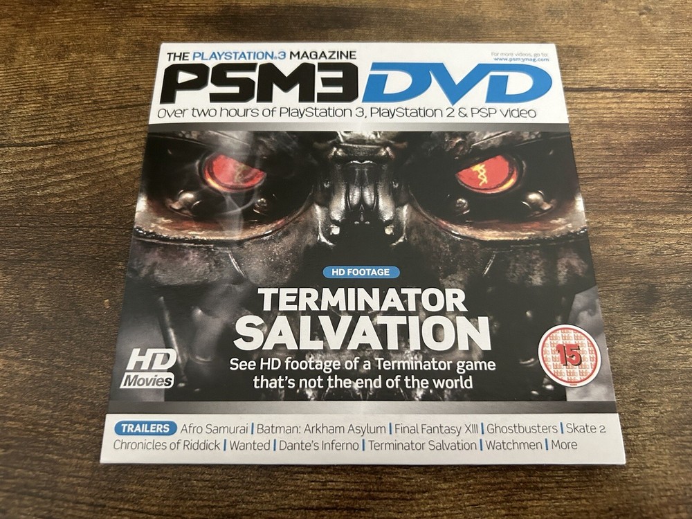 RARE TERMINATOR PS3 PLAYSTATION 3 PAL VERSION PROMO DVD COLLECTORS DEMO