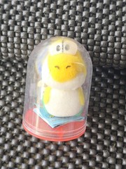 Vintage Nintendo Mario Yoshi Island Fuzzy Plush Figure Toy Capsule Rare SNES 1a