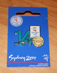 2000 SYDNEY OLYMPIC GAMES 14 days Official Licensed Product Promo Pin / Badge