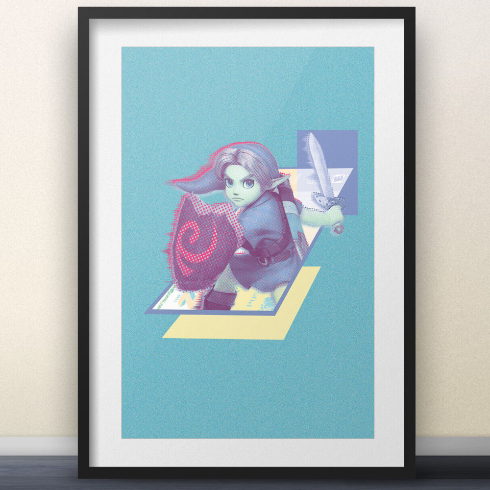Young Link Video Game Print 11×17″ – videgame nintendo vaporware Poster Zelda