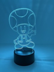 TOAD 3D LED Light Lamp 8 Different Colors w/remote (Show It Off)