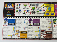 Sonic the Fighters Sega Model 2 Arcade Art Set Japan (Sonic the Hedgehog)