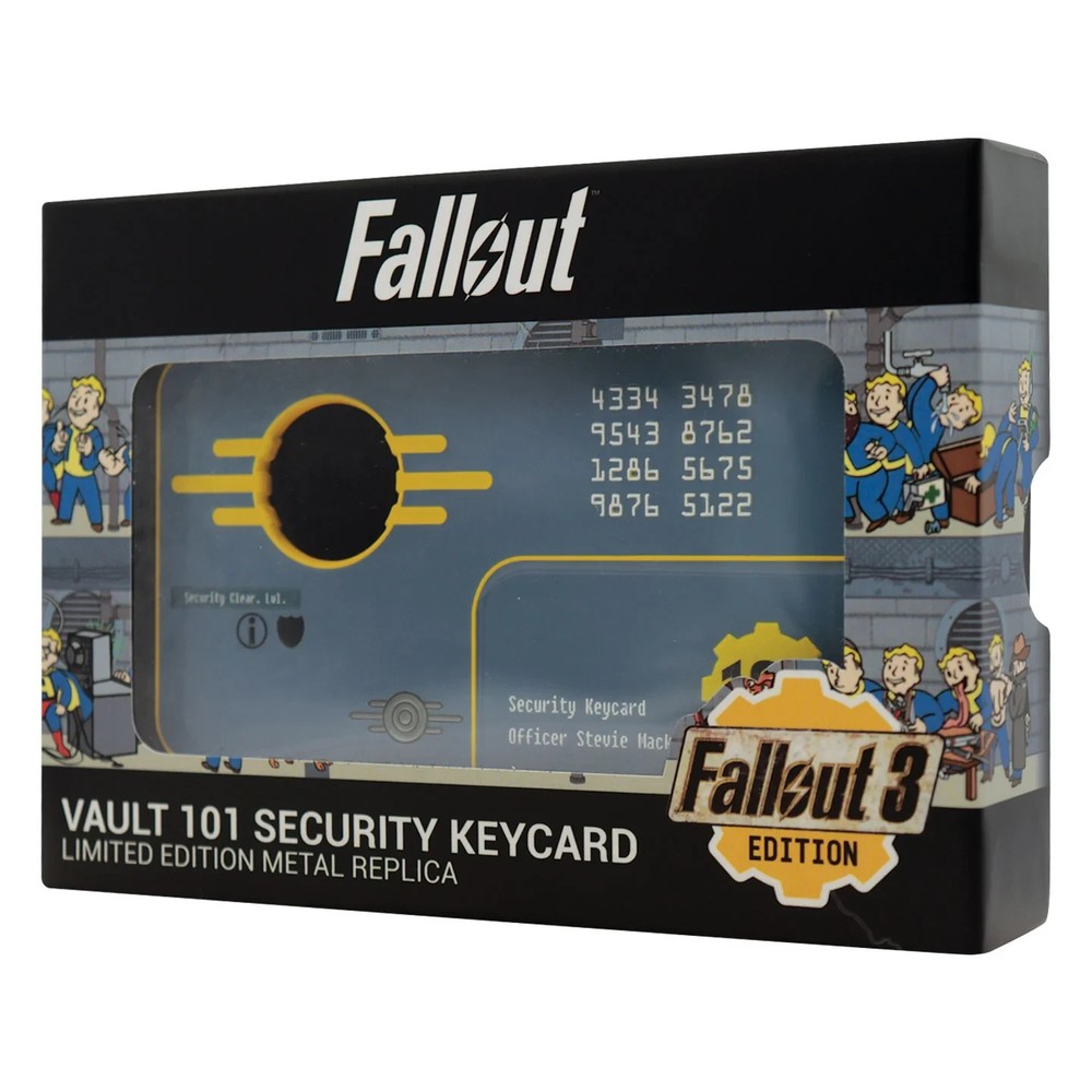 Fallout 3 Vault 101 Limited Edition Security Keycard Replica – NUMBERED