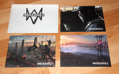Watch Dogs 2 Ubisoft PS4 Xbox One Card Set / Artwork / Art card / Envelope