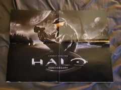 Gears of War 3 / Halo Combat Evolved Anniversary Poster 20.5 x 15 (✔️Folded)