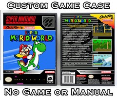 Super Mario World – Super Nintendo SNES Custom Case *NO GAME*