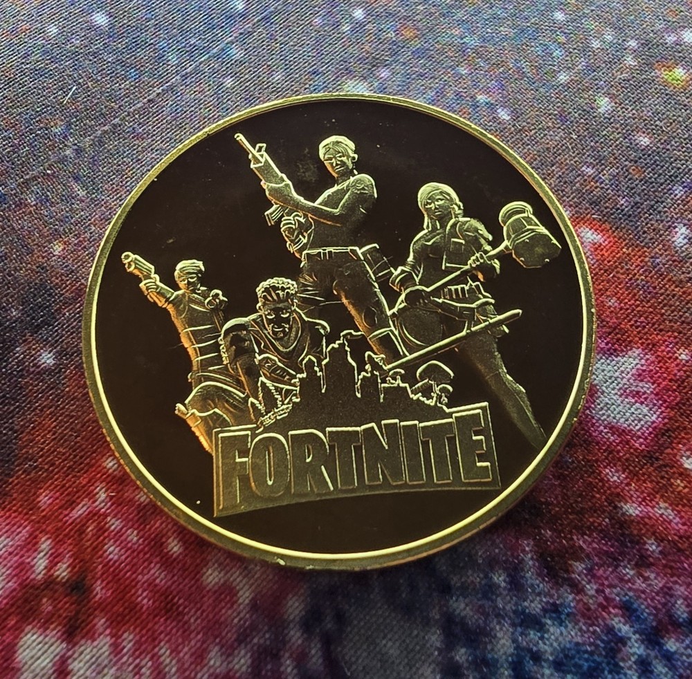 Fortnite Collector Gold Color Metal Coin