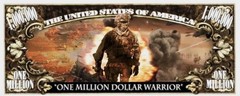 40 Pack Call of Duty Modern Warfare Money Collectible Novelty 1 Million Dollars