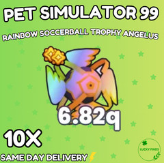 🔥💎Rainbow Soccerball Trophy Angelus (PS99) 🔥PET SIMULATOR 99 – CHEAPEST!⚡💸