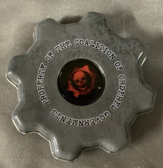 Very RARE GEARS OF WAR 3 Promo Mints Hard Metal Case Microsoft Promotional VHTF