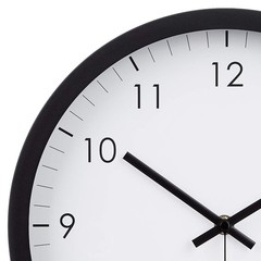 Amazon Basics Classic 12″ Round Wall Clock, Easy to Read, (Pack of 1), Black