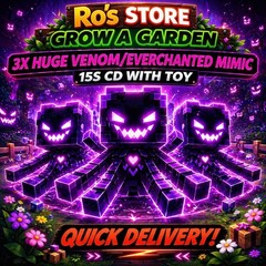 ✨3x 60KG+ VEMON/EVERCHANTED MIMIC OCTOPUS (15s-cd with toy)✨GROW A GARDEN✨CHEAP