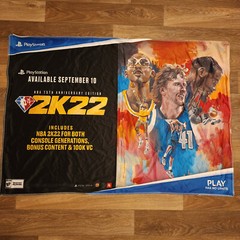 NBA 2k22 GameStop Fabric Promotional Poster 33 x 48 Inches