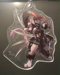 Pokemon Figure Flats Armored Mewtwo Acrylic Swing Bandai Mewtwo Strikes Back