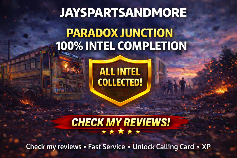 Paradox Junction 100% Intel Calling Card Carry Black Ops 7 BO7 Zombies New Map