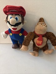 Talking Super Mario Plush Figure 1997Inc. Nintendo WORKS Donkey Kong As Well