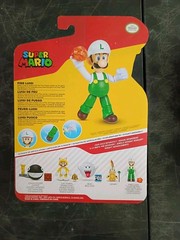 *FREE SHIP* 4″ FIRE LUIGI + FIRE SUPER MARIO & Fireball World of Nintendo Jakks