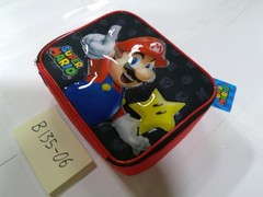 Super Mario Bros Nintendo Kids Padded Case Mario Star Red Black Glossy New