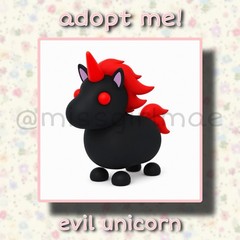 Adopt From Me! 🤍 • Evil Unicorn • MFR, NFR • Legendary • Roblox Pets! 🤍