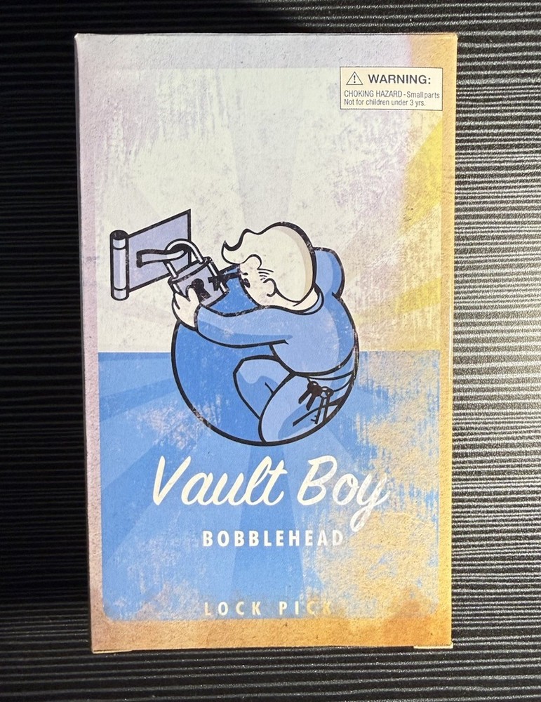 Fallout 4 Vault Boy Lock Pick Bobblehead Series #1 Gaming Heads New Open Box