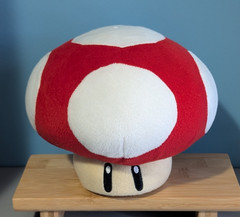 Hudson Soft Mario Party 5 Super Mushroom 6″ Plush 2003 Pull String Tested Works