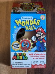 Super Rare Frankford Wonder Ball Super Mario Coins Stickers and Collector’s Book