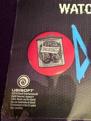 Watch Dogs 2 pins button badge set of 3 promo Gamestop Ubisoft Dedsec Bomb Logo
