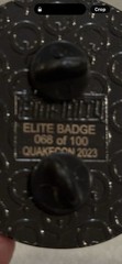 QuakeCon 2023 Elite Badge Pin 68/100