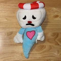 2017 Cuphead Ghost Plush Original 11″ Plush Blue and White Soft Videogame