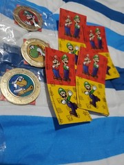 Lot of 7 Frankford Wonder Ball Super Mario Coins New Sealed With Stickers DK