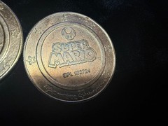 Lot Of 3 Super Mario Tokens. WALUIGI, WARIO AND DIDDY KONG.