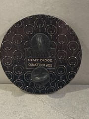 QuakeCon 2023 Staff Badge Pin