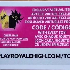 Roblox Royale High CHEER HAIR virtual RARE CODE SENT via EBay MESSAGES