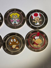 Nintendo Super Mario Frankford Candy Wonderball Coins Lot of 8 Mario Luigi Toad
