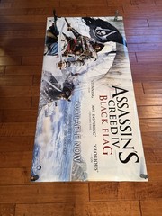 Assassins Creed IV Black Flag 36″ X 70″ Double Sided Vinyl Banner Display Sign