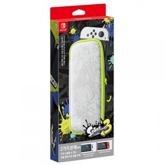 Nintendo Switch Splatoon 3 Carrying Case Storage Pouch Bag Screen Protector