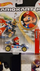 Bundle of 6 Mario Toys, 5 Boxed, Hot Wheels, Pez, Yoshi, Toad, Waluigi, Kart