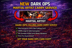 NEW Martial Artist Dark Ops Calling Card FAST LEGIT Black Ops 7 Zombies RARE BO7